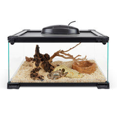 Zilla QuickBuild Terrario 10 galones vista lateral para supervisión