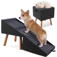 Ziluce escalones para perro de 17.13 pulgadas, ideal para subir al sofá