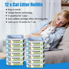 Zippland bolsas de arena de siete capas para cat recambios de gatos y resistencia.