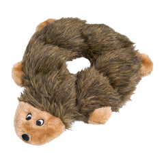 ZippyPaws Loopy erizo sin relleno, juguete suave para masticar sin desorden.