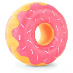 ZippyPaws ZippyTuff Donutz: diseño de donut con glaseado rosado y chispas divertidas