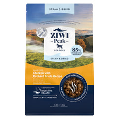 ZIWI Peak al vapor y secado: pollo sin jaula con frutas, sabor natural.