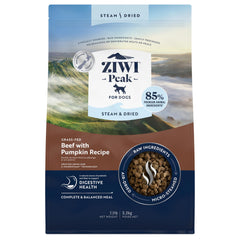 ZIWI Peak Steam & Dried, empaque visible para perros de todas las edades.