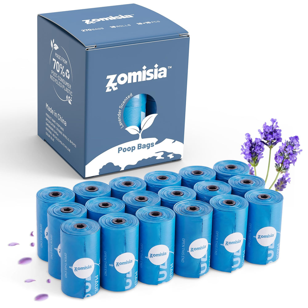 Las bolsas ZOMISIA para perro con lavanda suavizan olores durante paseos.