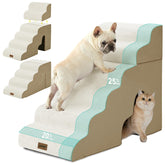 ZOMISIA escaleras para perros 6 pasos: ideal para subir al sofá sin esfuerzo.
