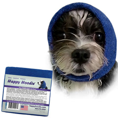 ZONI PETS Happy Hoodie, banda calmante para perros y gatos, azul, ideal para arreglo estético