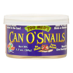 Zoo Med Can O' Snails, lata de alimento para tortugas, ideal para dieta natural y variada.