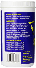 Zoo Med Spirulina 20 Escamas, detalle de las escamas para peces