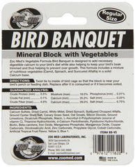 Zoo Med Bird Banquet masticando el bloque favorece el pico en forma y el juego diario