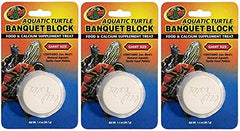 Zoo Med bloque banquete gigante para tortugas acuáticas, alimento y calcio integrados.