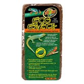 Zoo Med Eco Earth bloque coco compactado, sustrato seguro para reptiles.