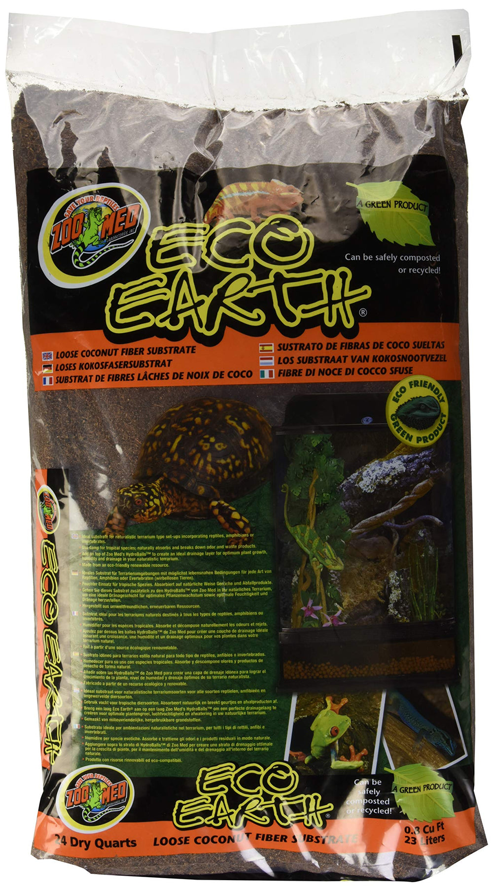 Zoo Med Eco Earth: fibra de coco para mantener la humedad en el terrario