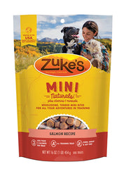 Premios pequeños de salmón para entrenamiento diario con Zuke's.