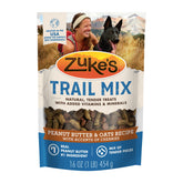 Premios suaves de Zuke’s Trail Mix con mantequilla de maní y avena para entrenamiento.