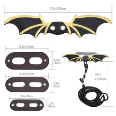 ZukoCert arnés ajustable para dragón barbudo con tallas compatibles.