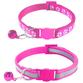 Collar Zulinlong ruptura rosa, liberación rápida para la seguridad diaria del gato.
