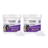 Zymox toallitas orejas avanzadas para perros y gatos, limpieza suave y efectiva.