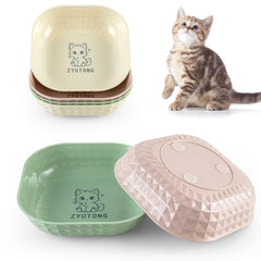 Conjunto de cuencos ZYUTONG coloridos para gatos, ideales para comer en casa.
