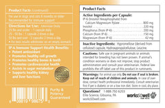 1-TDC WorksSoWell IP-6: etiqueta con ingredientes y beneficios para la salud