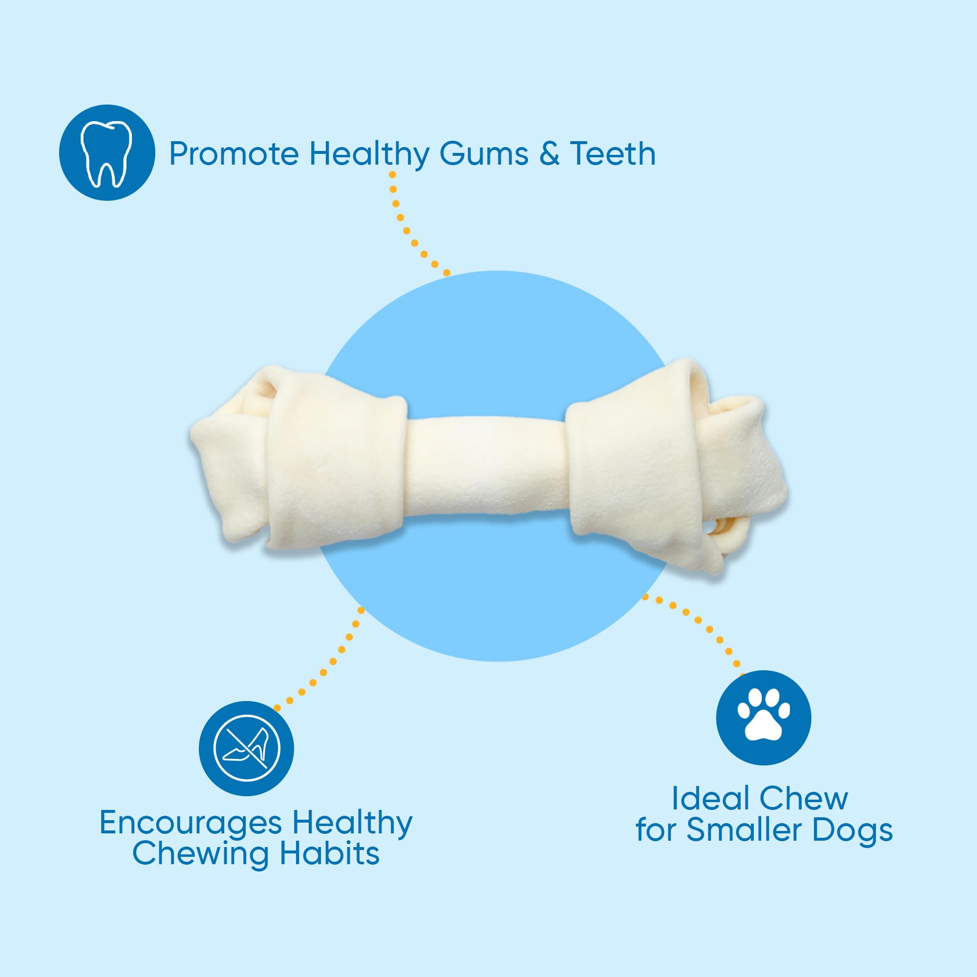 123 Treats huesos rawhide para perros grandes, durabilidad para masticadores fuertes