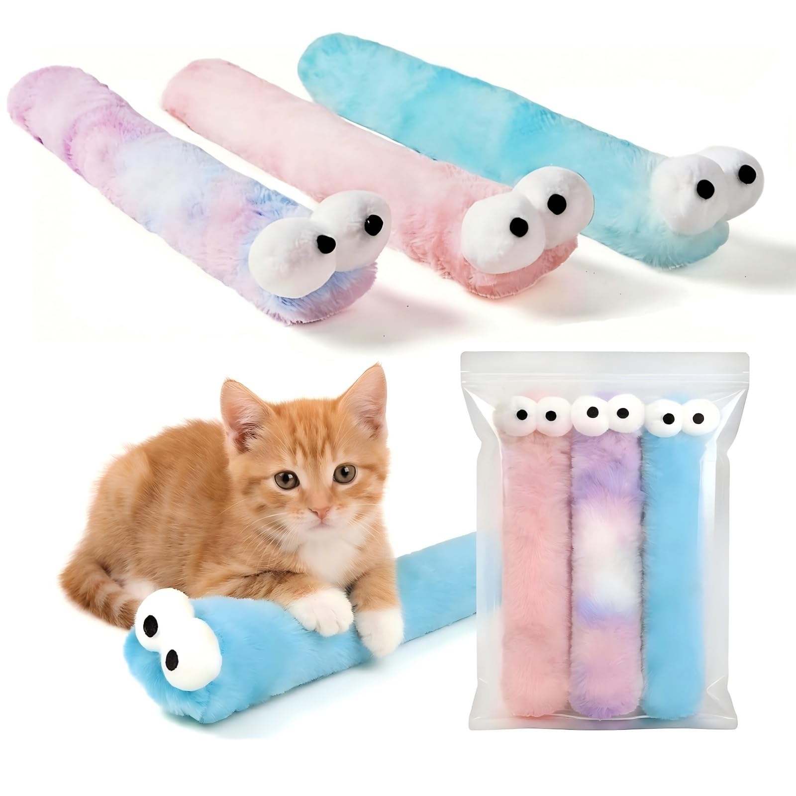 2BB almohadas-juguete-gato-13-pulgadas: tamaño ideal para agarrar y jugar.