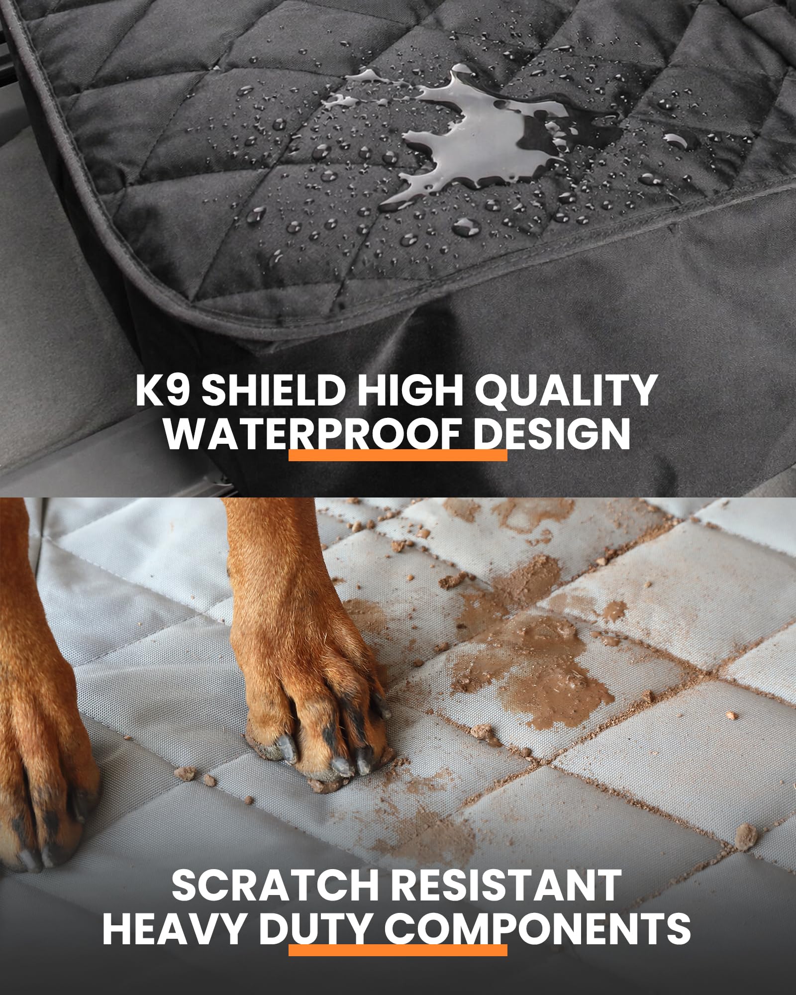 4Knines tecnología K9-Shield protege ante derrames en interiores del auto.