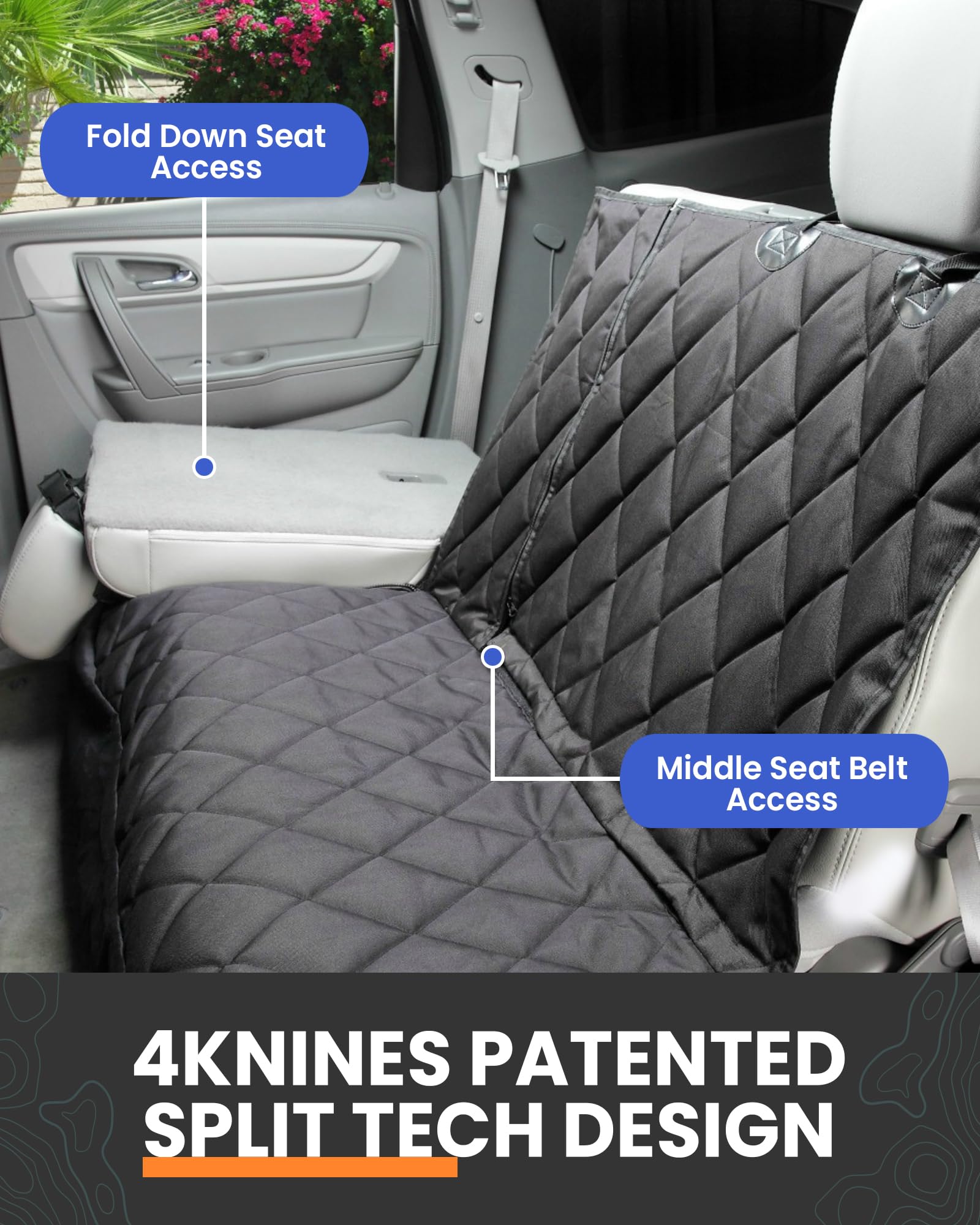 4Knines tecnología K9-Shield impermeable mantiene el interior seco.