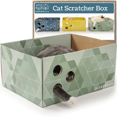 5609PETS caja rascador interior: mantiene el piso limpio al rascar.