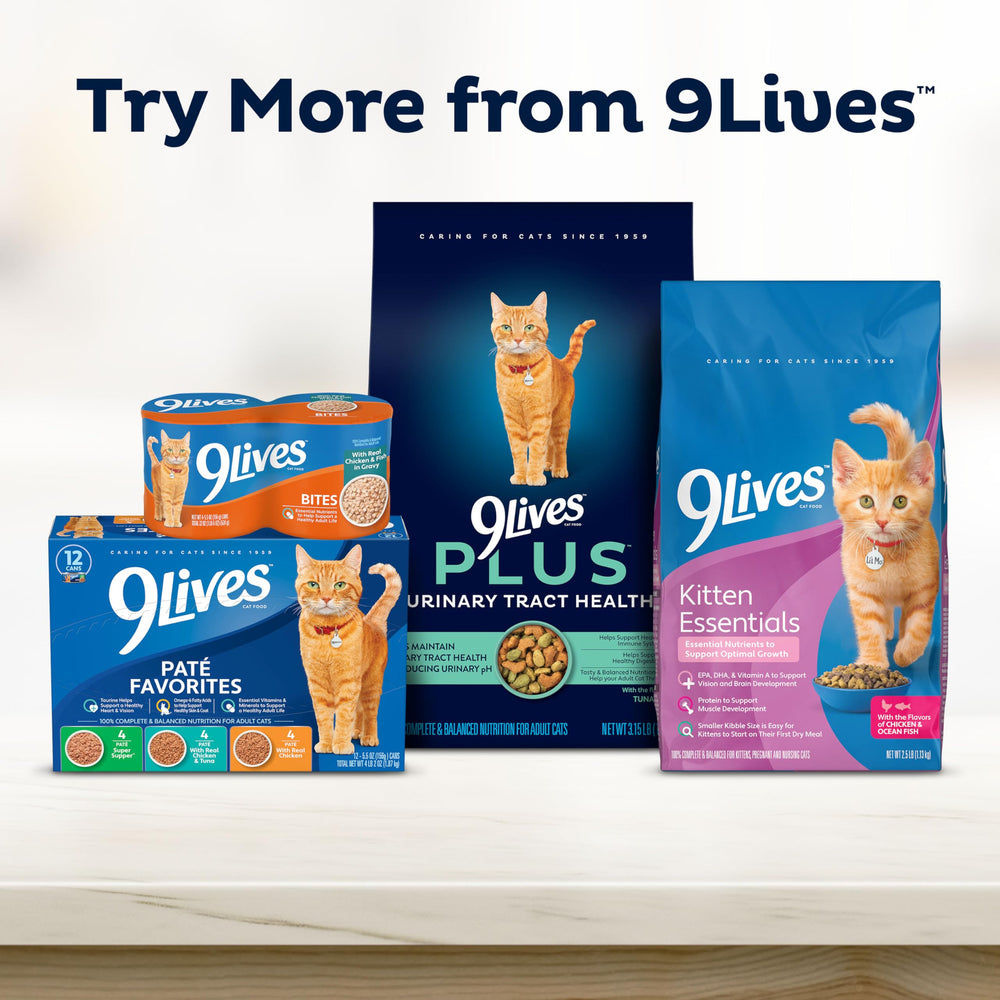 9Lives Daily Essentials envase práctico y fácil de almacenar.