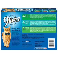 9Lives Paté Favorites, lata con pollo real, paté jugoso para alimentar con gusto