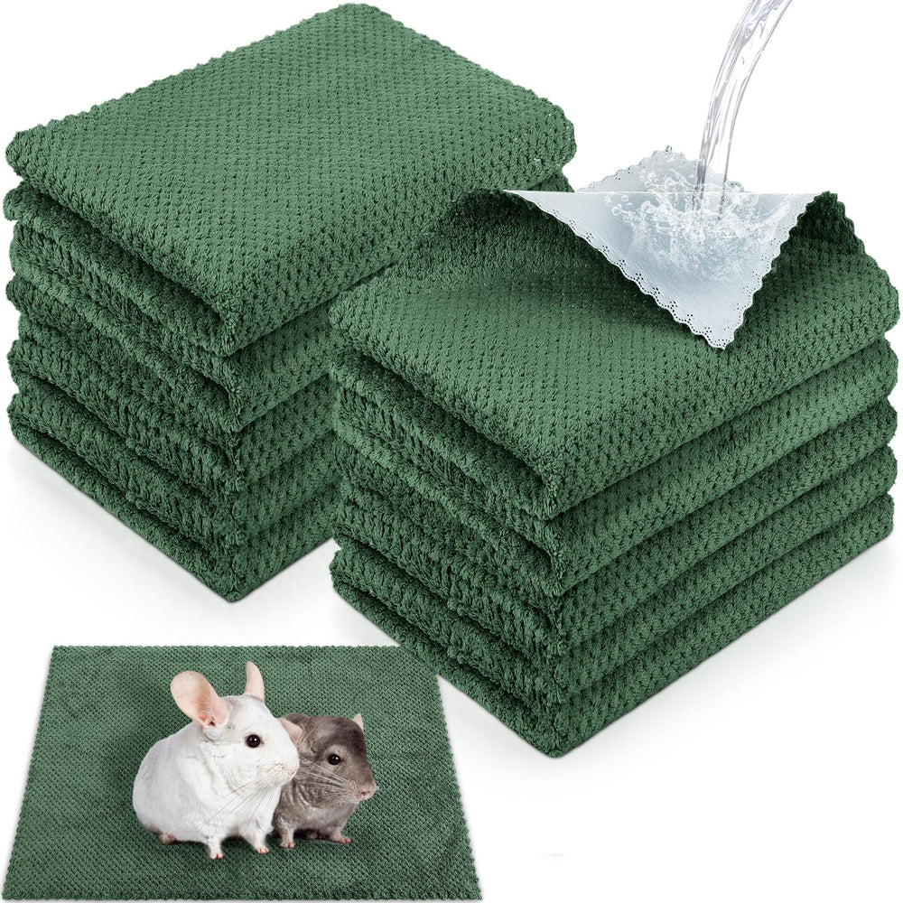 VitalCozy forro jaula cobayas 12x12 verde oscuro protege suelos y jaula.