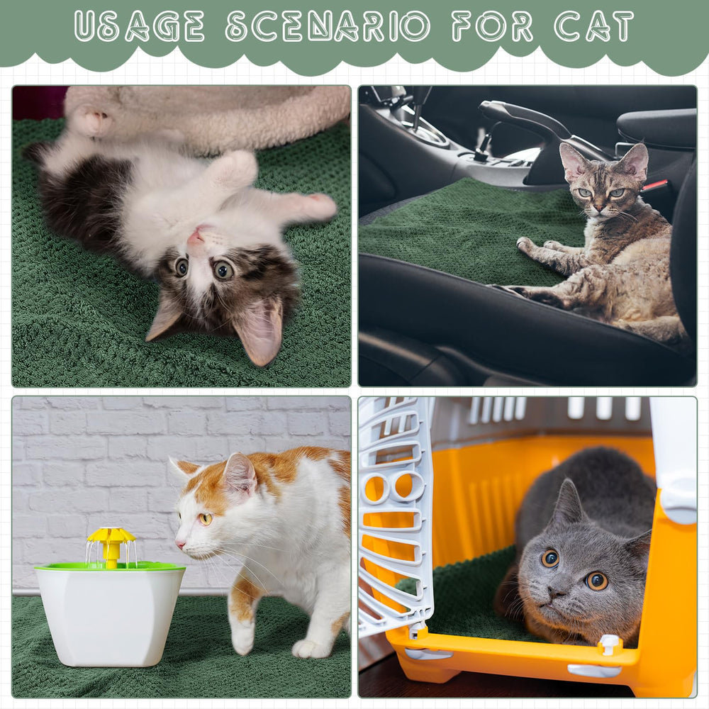VitalCozy kit de forros jaula 10 piezas para cobayas en verde oscuro.
