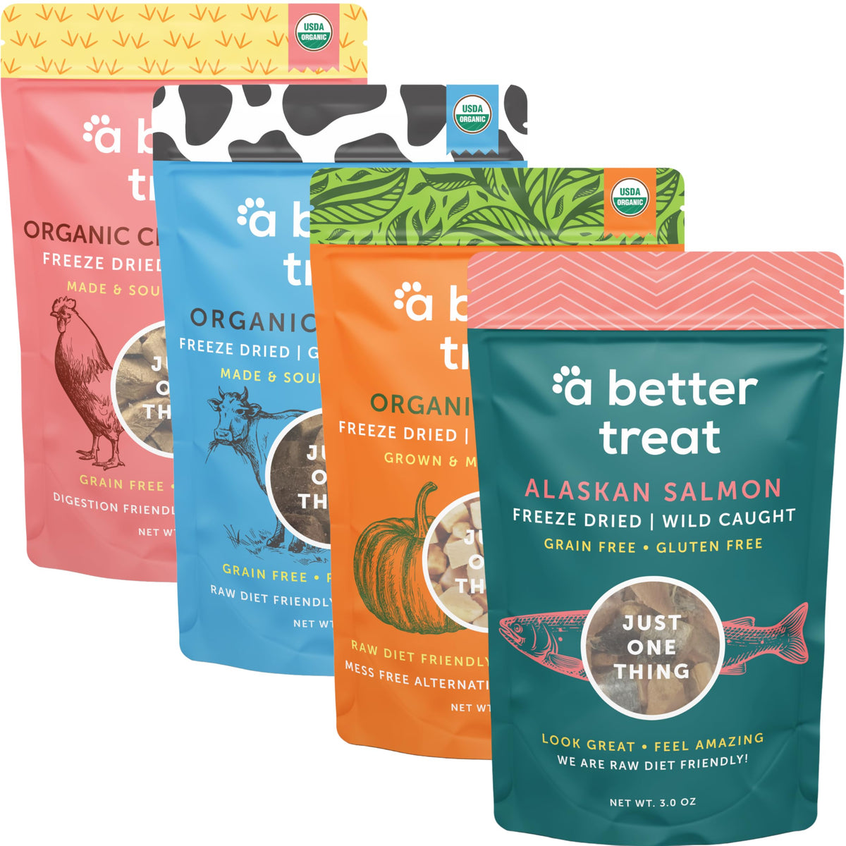 A Better Treat calabaza organica masticables para entrenamiento y premios