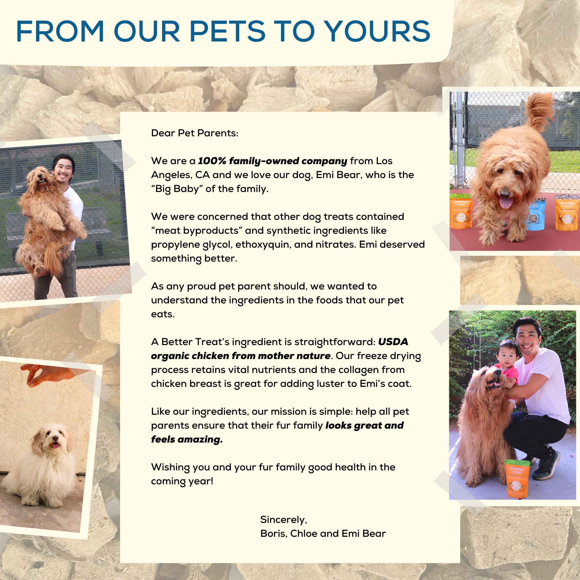 A Better Treat: hecho en Estados Unidos, alta calidad para perros