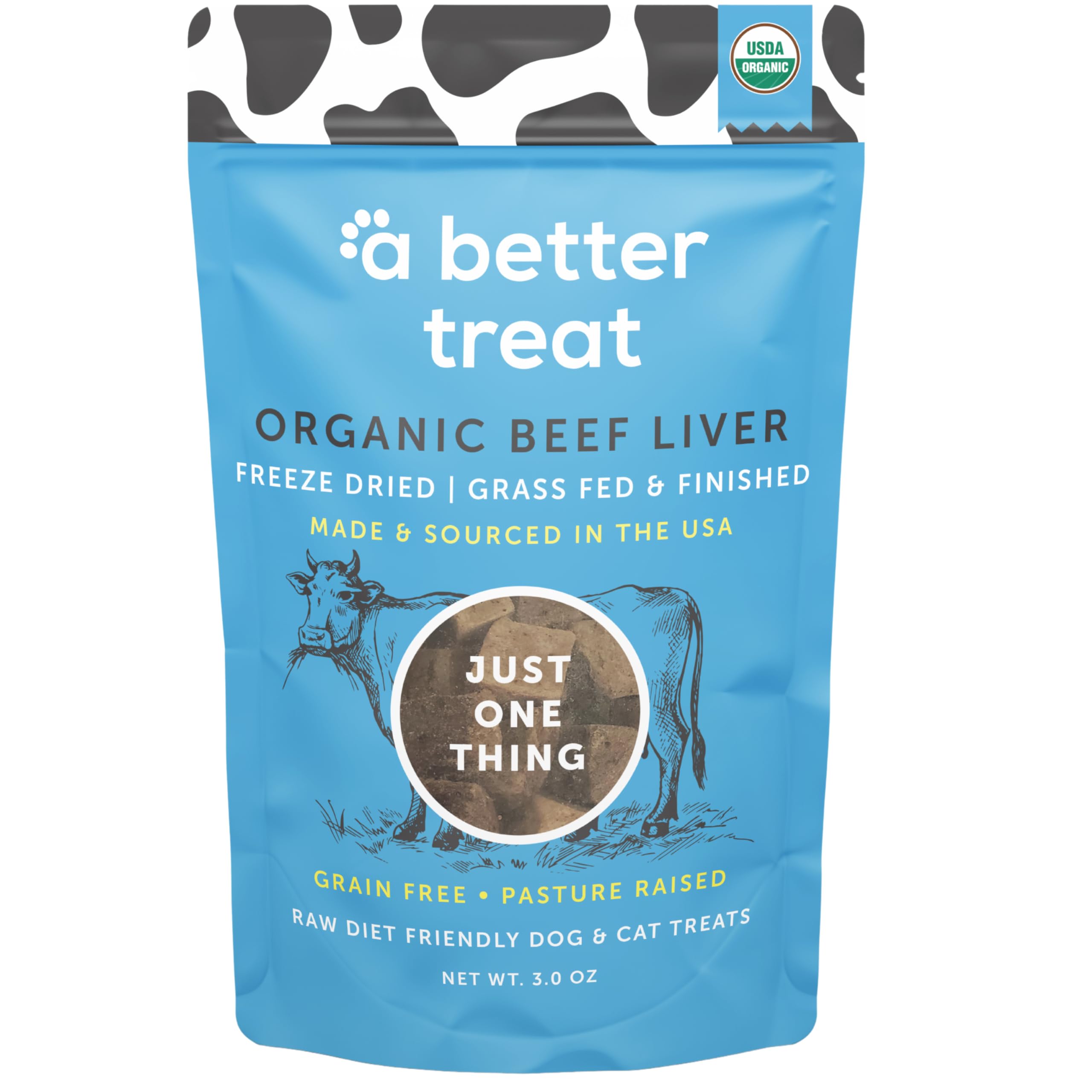 A Better Treat higado organico liofilizado para perros, premio sabroso para entrenamiento