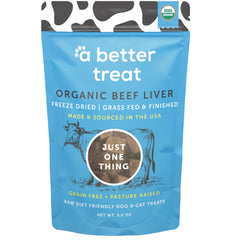 A Better Treat higado organico liofilizado para perros, premio sabroso para entrenamiento