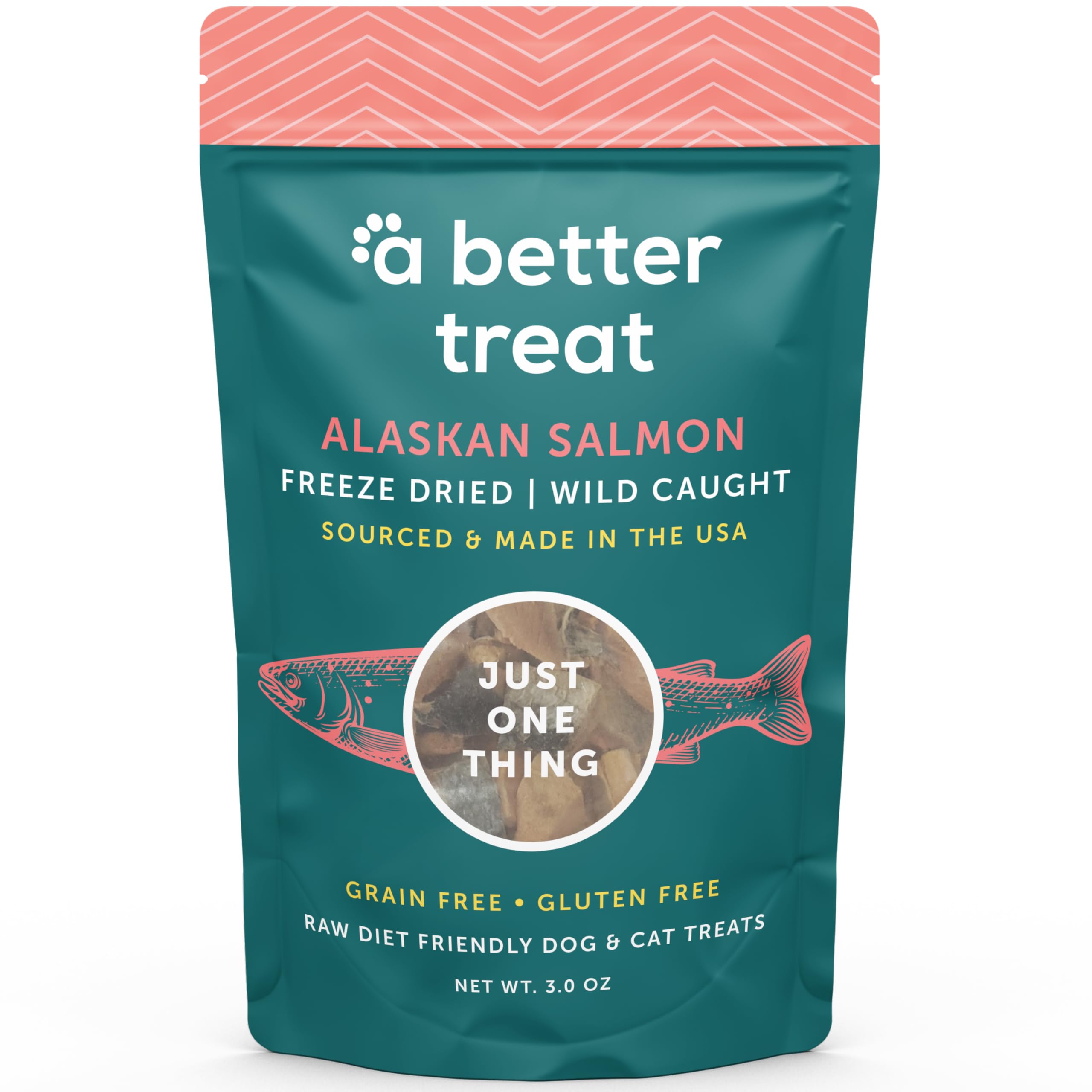 A Better Treat salmón liofilizado para perros, recompensa sabrosa