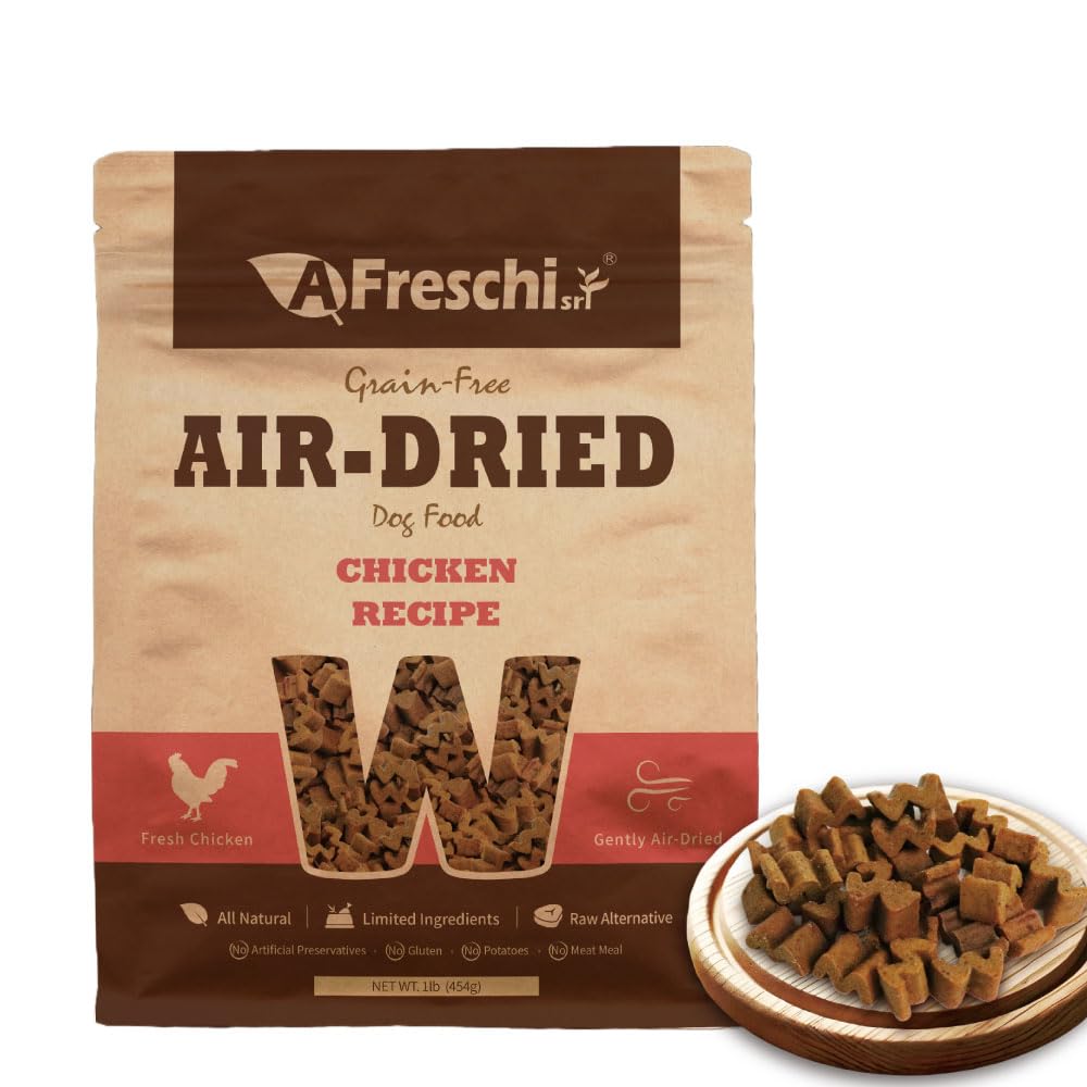 A Freschi srl alimento deshidratado de pollo real, ideal para cachorros y adultos, 1 libra