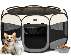 Jaula A 4 Pet para perros pequeños, vista frontal, ideal para interior