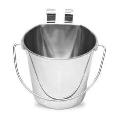 AASPIRE PETS balde inoxidable con dos ganchos para fijar en jaulas con estabilidad.