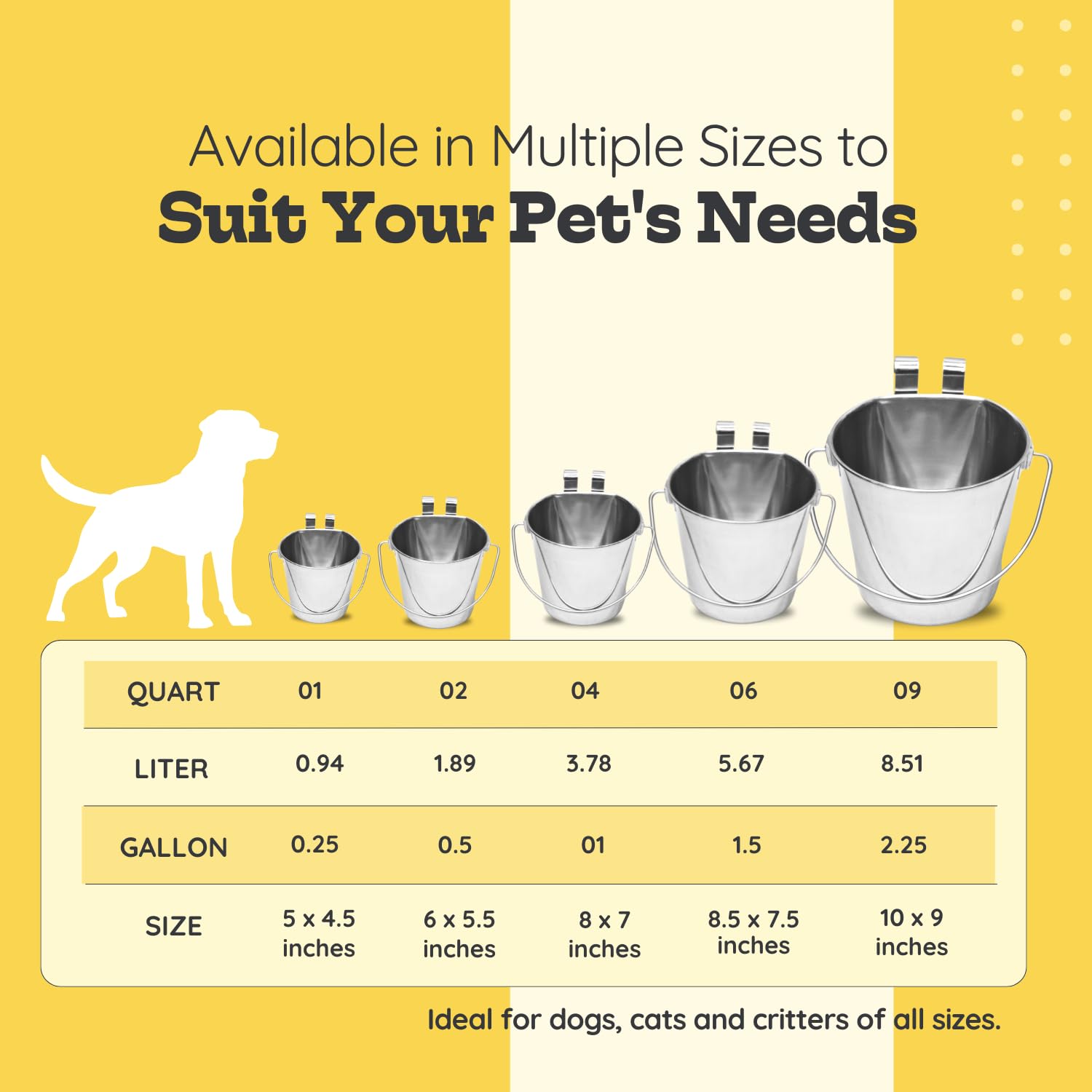 AASPIRE PETS mango cómodo para transportar la cubeta