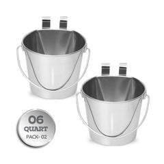 AASPIRE PETS balde acero inoxidable 6 qt para agua o alimento diario.