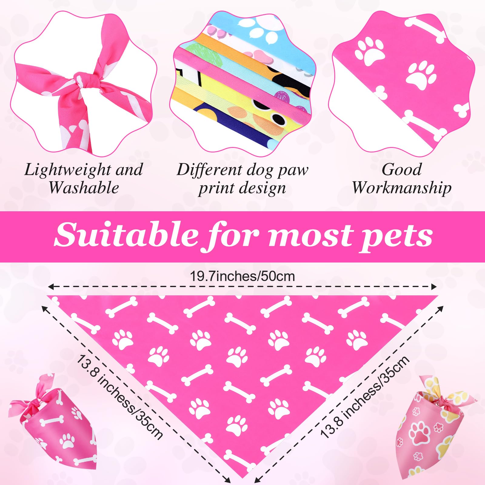 Abbylike bandanas con corazones, encanto en sesiones de fotos