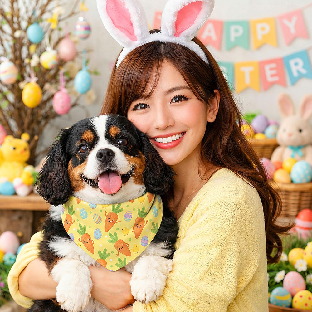 Abbylike bandanas de Pascua para perros con mariposas, accesorio ideal para sesiones fotográficas.