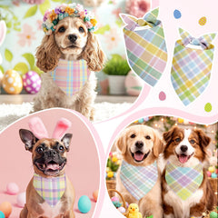 Bandana Abbylike de 65x45 cm, ajuste cómodo para perros grandes.