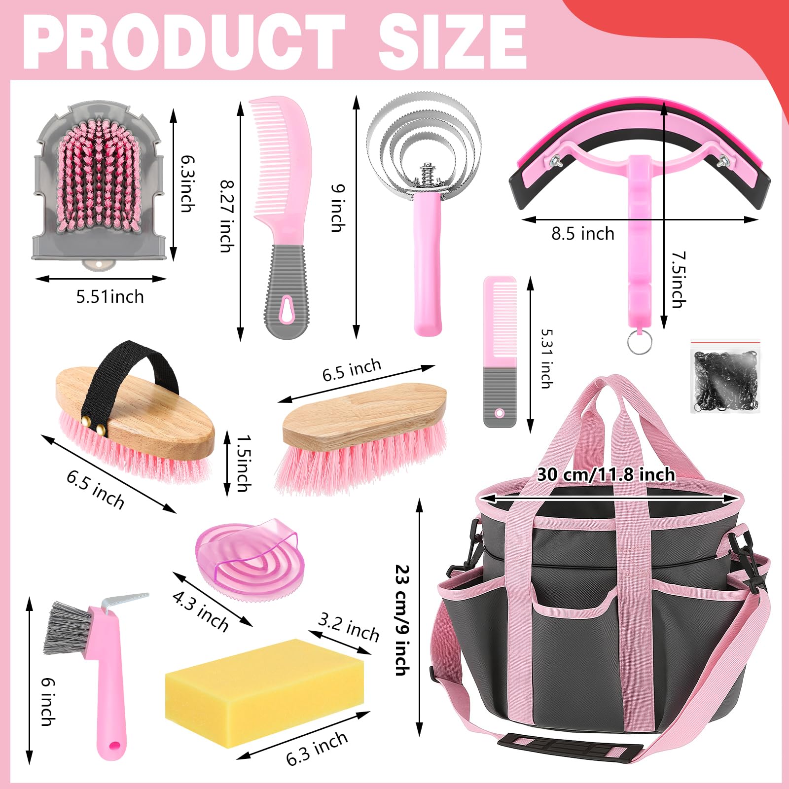 Abbylike cepillo oval para masaje, suave y relajante para la piel del caballo