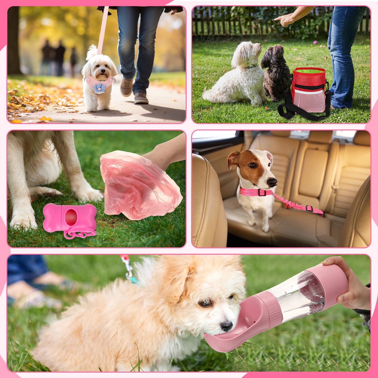 Abbylike correa para perro pequeño, seguridad y control