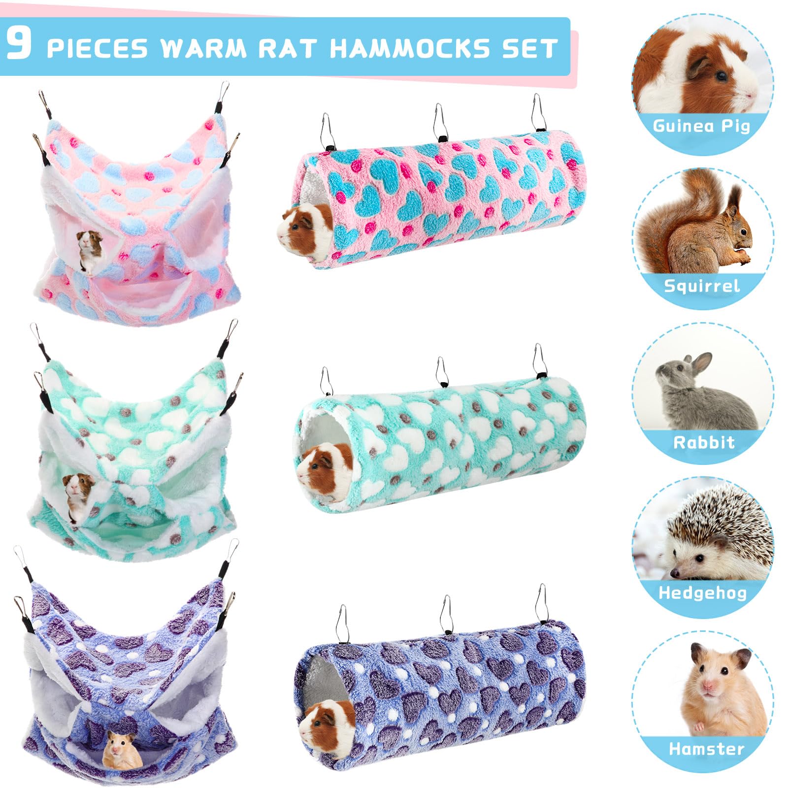 Abbylike hamaca para jaula, uso horizontal o vertical.