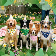 Abbylike bandana con girasoles, añade color y estilo a cada paseo.