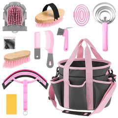 Abbylike set de cuidado para caballos con bolsa organizadora para transportar todo correctamente